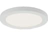 Abra Trix 1-Light White Round Flush Mount