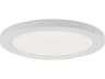 Abra Trix 1-Light White Round Flush Mount