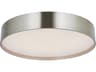Abra Snare 1-Light Brushed Nickel Cylinder Flush Mount