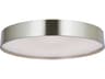 Abra Snare 1-Light Brushed Nickel Round Flush Mount