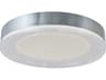 Abra Waves 1-Light Chrome Round Flush Mount