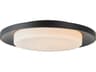 Abra Toto 1-Light Matte Black Round Flush Mount