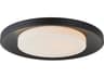 Abra Toto 1-Light Matte Black Round Flush Mount