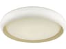 Abra Euphoria 1-Light White Round Flush Mount