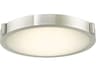 Abra Halo 1-Light Brushed Nickel Round Flush Mount