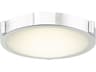 Abra Halo 1-Light Chrome Round Flush Mount
