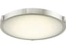 Abra Halo 1-Light Brushed Nickel Round Flush Mount