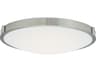 Abra Halo 1-Light Brushed Nickel Round Flush Mount