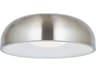 Abra Lynx 1-Light Brushed Nickel Dome Flush Mount