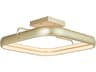 Abra Rave 1-Light Gold Semi Flush Mount
