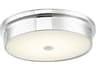 Abra Spark 1-Light Chrome Round Flush Mount