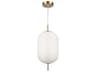 Artcraft Vita 1-Light White Brass Mini Pendant