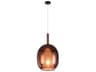 Artcraft Dusk 1-Light Black Brown Mini Pendant