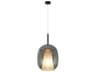 Artcraft Dusk 1-Light Black Gray Mini Pendant