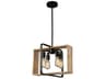 Artcraft Perris 4-Light Black Pendant