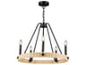 Artcraft Perris 5-Light Black Round Chandelier