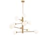 Artcraft Aurelia 12-Light Brass Globe Chandelier