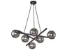 Artcraft Modena 6-Light Black Globe Chandelier