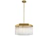 Artcraft Emma 7-Light Brushed Brass Geometric Pendant