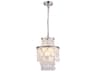 Artcraft Avara 2-Light Polished Nickel Round Tiered Chandelier