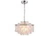 Artcraft Avara 6-Light Polished Nickel Round Tiered Chandelier
