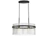 Artcraft Ava 2-Light Black Drum Round Island Pendant