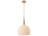 Artcraft Kate 1-Light Brushed Brass Mini Pendant