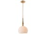 Artcraft Kate 1-Light Brushed Brass Pendant