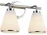Artcraft Zoey 2-Light Polished Nickel Vanity Light