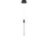 Artcraft Celine 1-Light Black Cylinder Mini Pendant