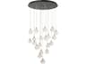 Artcraft Snowflake 20-Light Satin Brass Pendant