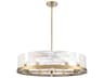 Artcraft Skye 8-Light Brass Drum Pendant