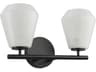 Artcraft Brooke 2-Light Black Vanity Light