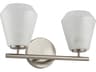 Artcraft Brooke 2-Light Brushed Nickel Vanity Light