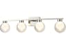 Artcraft Colton 4-Light Chrome Vanity Light