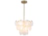Artcraft Lily 8-Light Brushed Brass Chandelier