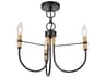 Artcraft Foundry 3-Light Black Candelabra Chandelier