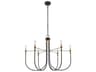Artcraft Foundry 6-Light Black Candelabra Chandelier