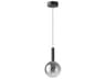 Artcraft Modella 1-Light Black Globe Linear Mini Pendant