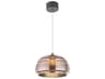 Artcraft Haze 1-Light Black espresso Copper Dome Pendant