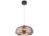 Artcraft Haze 1-Light Black espresso Copper Dome Pendant