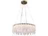 Artcraft Roselle 1-Light Legacy Brass Round Chandelier