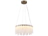 Artcraft Roselle 1-Light Legacy Brass Round Chandelier