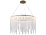 Artcraft Roselle 1-Light Legacy Brass Round Chandelier