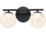 Artcraft Forma 2-Light Black Vanity Light