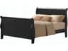 Acme Furniture Louis Philippe Black Pine Wood Queen Sleigh Bed