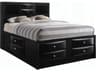 Acme Furniture Ireland Black Rubberwood Wood King Platform Bed