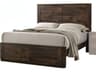 Acme Furniture Elettra Rustic Walnut Brown Rubberwood Wood Queen Platform Bed