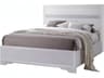 Acme Furniture Naima White Rubberwood Wood Queen Platform Bed