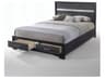 Acme Furniture Naima Black Rubberwood Wood Queen Platform Bed